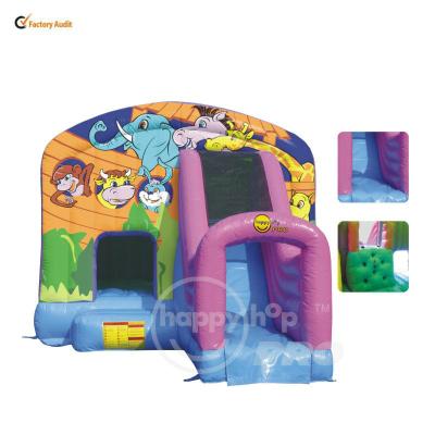 China Super climb happyhop slide Bouncer-1004A commercial bouncer pro with slide for sale