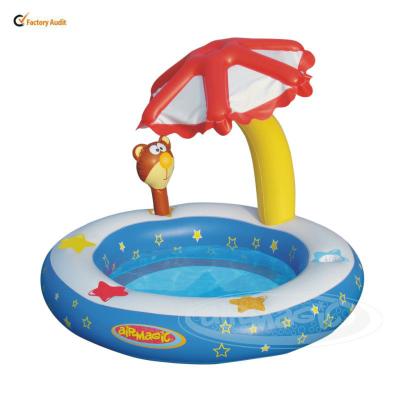 China Garden PVC Swimming Pool for Kids Lovely PVC Pool-8401 Umbrella Shade Play Pool for sale