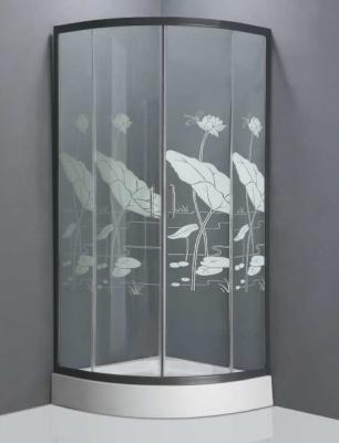 China Lotus leaf design toughened glass shower enclosure newest shower cabins for sale