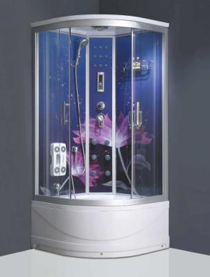 China Glass back panel rain shower steam shower cubicle portable massage shower room for sale