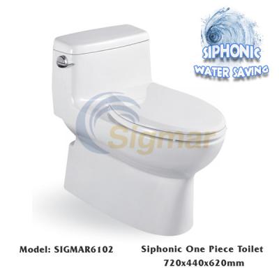 China SIGMAR6102 Good Quality Bathroom Ceramic Siphonic S-trap Water Saving WC Toilet for sale