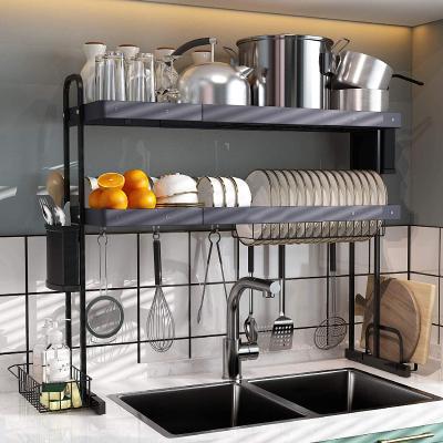 China Manufacturer Supply Stainless Steel Dish Storage Shelf Kitchen Dish Display Kitchen Standing Bowl Viable Drying Rack for sale