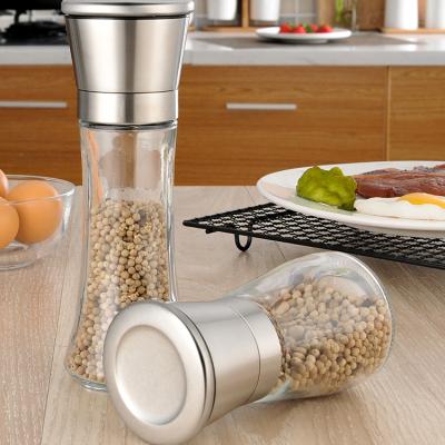 China Sustainable Premium Stainless Steel Salt and Pepper Grinder Set Adjustable Coarseness Stainless Steel Grinder for sale