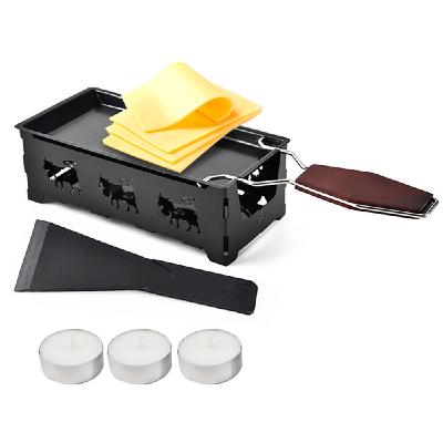 China Metal Cheese Oven Grill Plate Rotaster Baking Tray Stove Melting Pan Home Portable Non-Stick Non-Stick Tool for sale