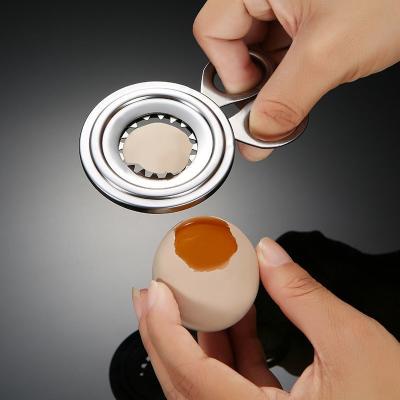 China Viable Manual Eggshell Cutter Egg Scissor Egg Cutter Egg Breaker Stainless Steel Egg Topper Quick Opening for sale