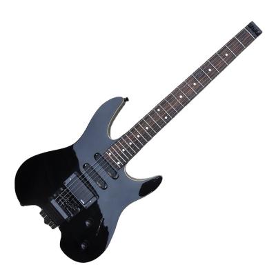 China All Player Flyoung Black Headless Electric Guitar Custom Rosewood Fretboard Stringed Instruments for sale