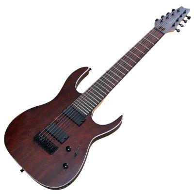 China All Player Flyoung Matte Red 8 Strings Electric Guitar Stringed Instruments Black Hardware for sale