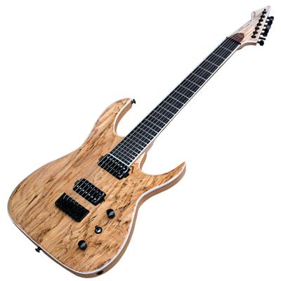 China Ash Factory Outlet 7 String Natural Electric Guitar with 24 Frets, Rosewood Fingerboard for sale