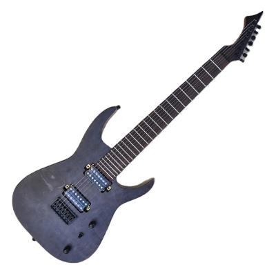 China All Player Flyoung Gray 7 Strings Electric Guitar Stringed Instruments Burl Maple Veneer Guitar for sale