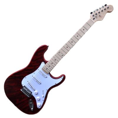 China All Player Flyoung Hot Selling Stringed Electric Guitar 22 Frets Guitar 6 Red Strings for sale