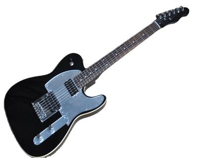 China Black Basswood Electric Guitar With Mirror Pickguard, Rosewood Fretboard, Binding Body, Chrome Hardware, Can Be Changed As You Request for sale