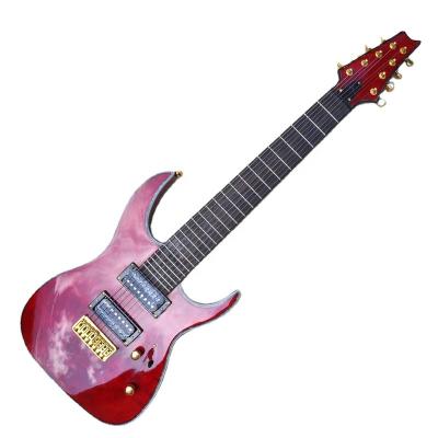 China All Player Flyoung 8 Strings Electric Guitar Gold Hardware Custom Electric Guitar for sale