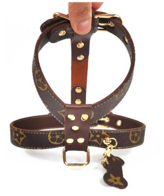 China Reflective High Quality Back Leather Pet Harness Xs Clip Easy Dog Body Harness With Wings for sale