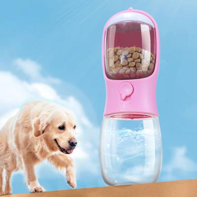 China Automatic Pet Supplies Non Spill Collapsible Pet Bottle With Bowl for sale