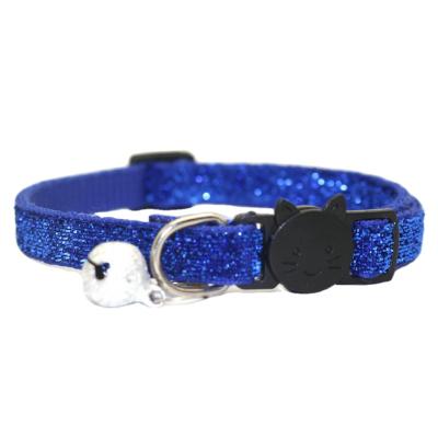 China Wholesale Luxury Breakaway JEWELED Cat Collar With Bell And Buckle Protective Cat Pet Safety Collars for sale