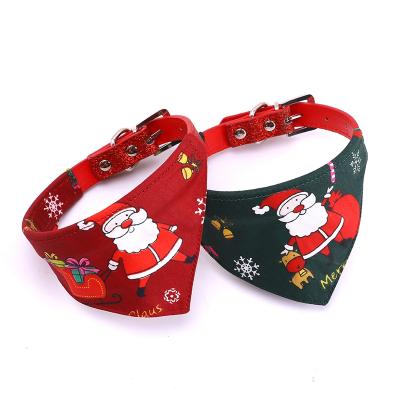 China Wholesale Personalized Adjustable Pet Collar With Removable Bandana Scarf Dog Bandana Collar for sale