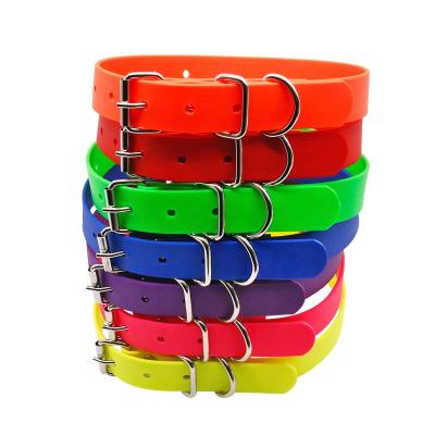 China Padded Waterproof Dog Collar Durable Padded Patch Dog Rubber Dog Collar for sale