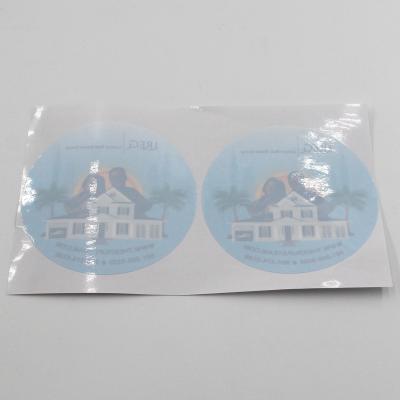 China Wholesale round static sticker waterproof cling on window film waterproof static to cling stickers for sale