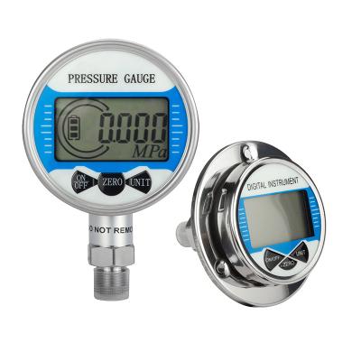 China LCD Display Digital Pressure Differential Gauge 60mm Dial Oil Filled Pressure Gauge for sale