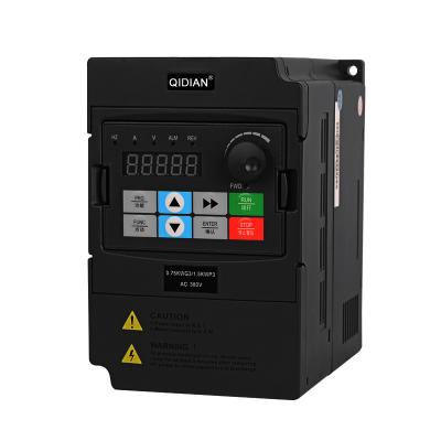 China Machinery Tools 380V 0.75KW Power Inverter 50Hz 60Hz VFD ASD AC Frequency Drive Vector Frequency Inverter for sale