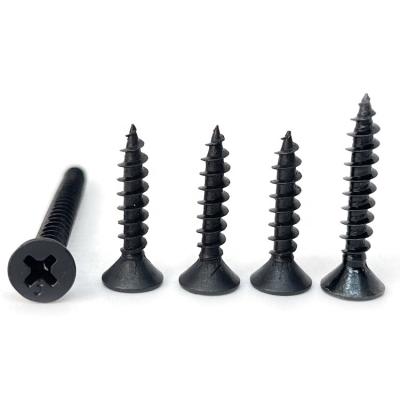 China M3.5 Head Drill Fast Black Bugle Head Flat High Strength Phosphate Recessed Cross Screws Chipboard Screw For Sofa for sale