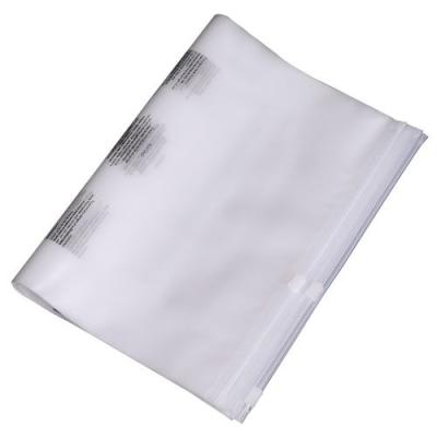 China Disposable Biodegradable Eco-friendly Custom Printing EVA Frosted Transparent EVA Slider Zipper Bag For Garment Clothing T-shirt for sale