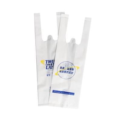 China Disposable Tea Drink Milk Holder Cup Carrier Food Takeaway Plastic Bag for sale