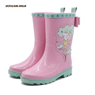 China New Design Cute Custom Rain Boots Kids Waterproof Rubber Rain Boots For Kids for sale