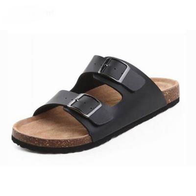 China Fashionable Women Anti-slippery Men's Slide Cork Rubber Shoes Close Up Sandals for sale