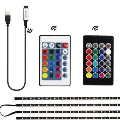 China Waterproof DC5V USB LED Residential Strip 5050 RGB Led Light App Control For TV for sale