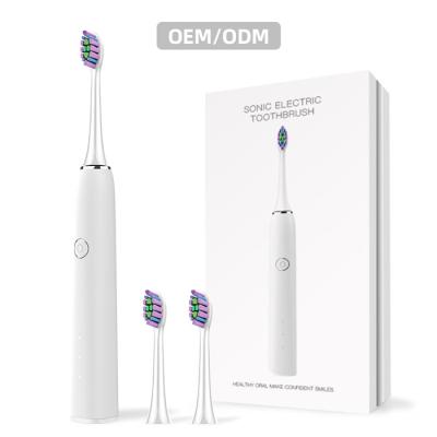 China Waterproof IPX7 Powerful  Smart Rechargeable Electric Toothbrush 3 Modes for sale