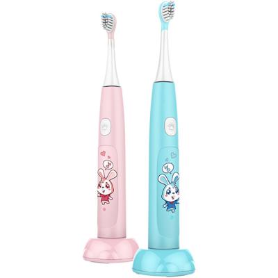 China Soft Bristles Cute Cartoon Elektrische Tandborstel IPX7 Meisjes Kinderen Junior Elektrische Tandborstel Te koop