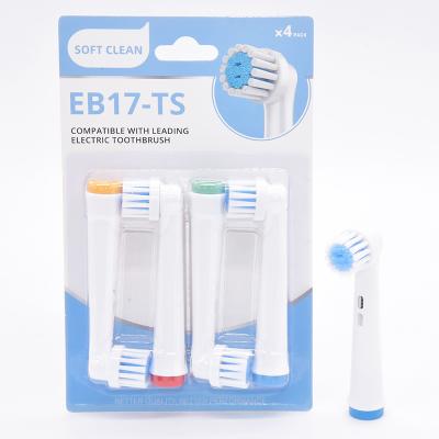 China Soft Bristle Elektrische Zahnbürste Drehkopf Ultraschall Zahnbürstenköpfe Eb17-Ts zu verkaufen