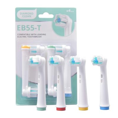 Китай Dupont Nylon Bristle Sonic Electric Toothbrush Heads Заменяемый с упаковкой из 4 штук продается