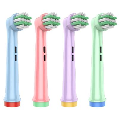 China Niños cepillos de dientes sónicos Cabeza redonda 4Pcs/paquete Cuidado personal Cabezas de cepillos de dientes en venta