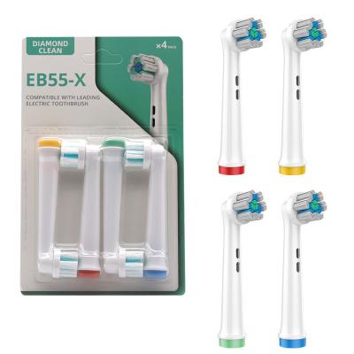 China Anti Stain 4Pcs/Pack Electric Toothbrush Oscillating Head Electric Toothbrush Accessories for sale