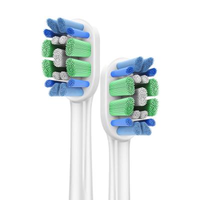 China Deep Clean Type Electric Tooth Brush Heads With DuPont Nylon Bristles BL554 for sale