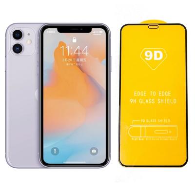 China 99% Clear Factory Outlet 9D 9HTempered Glass Screen Protector For Iphone 11/11 pro/11 max pro for sale