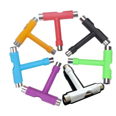 China Adult Hot Selling Skateboard Tool Multifunctional Roller Skateboard Skate T Tool Skateboard Wrench for sale