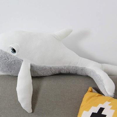 China Custom Eco-Friendly Whale Plush Soft Stuffed Plush Pillow Toy for sale