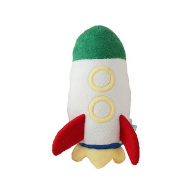 China Custom Space Rocket Star Cushion Pillow Cartoon Creative Kids Comfort Doll Eco-Friendly Plush Toy for sale