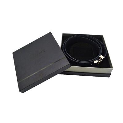 China Anti-Bend Luxury Custom Black Clothing Rigid Box With Lid Folding Magnet Boxes For Custom Belt Custom Box Packaging For Hair Bundles for sale