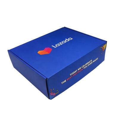 China Recycled Materials Logo Printing Corrugated Custom Paper Packaging Gift Ads Mailing Boxes for sale