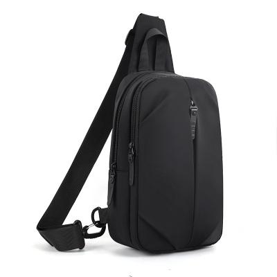 China Men's Urban Causal Daily Trunk Bag Package High Quality College Messenger Neoprene Body Sling Waterproof Cross Bag With USB for sale