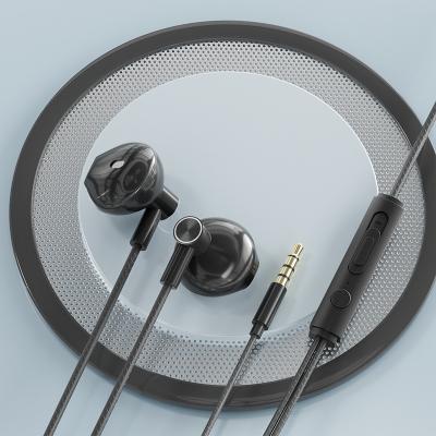 China Single Ear E-sports game headset in-ear cable with microphone listening and sound recognition is suitable for many mobile phones for sale