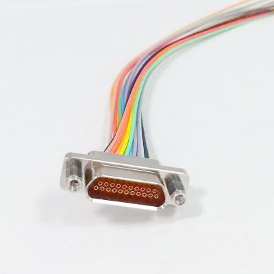 China Micro Plug 21 Female Pin D Cable Connector J30J-21ZKP for sale