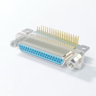 China PCB micro-d connector for 37 pin socket right angle J30J-37TJW PCB board for sale