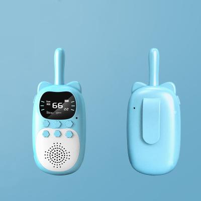 China ABS Yuniq In Running Light Mini Walkie-Talkie Two Ways Radio 3 Miles Range Built In Flash For Kids Children Cheap Walkie Talkie Dj200 for sale