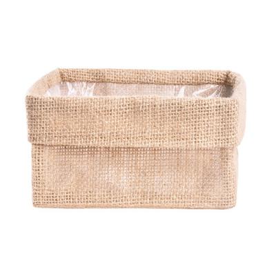 China 2022 new Europe style Nordic jute double layer multi functional storage bag plant flower pot cover for sale