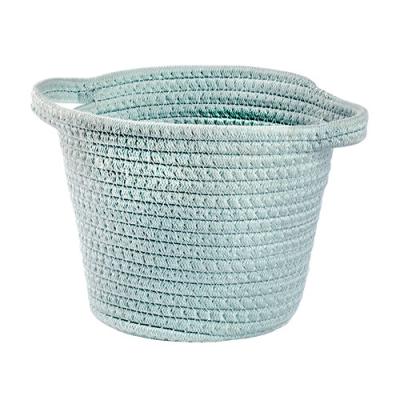 China Sustainable HXT HOME Laundry Basket Cotton Rope Factory Basket Dog Cotton Rope Baskets Manufacturer for sale